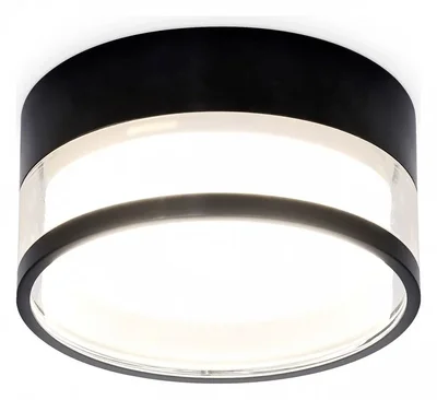 Светильник накладной TN5506 SBK/CL черный песок/прозрачный GX53 D85*43