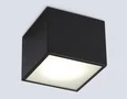 Накладной светильник со сменной лампой GX53 TN6532 BK черный IP44 GX53 100*100*80