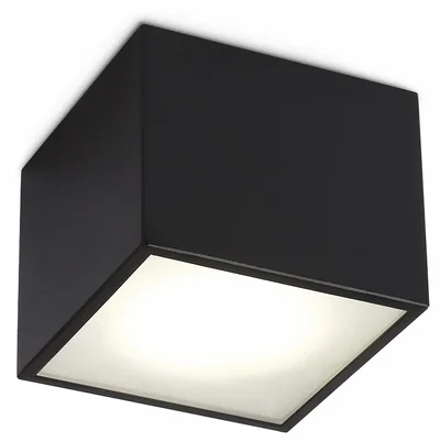 Накладной светильник со сменной лампой GX53 TN6532 BK черный IP44 GX53 100*100*80