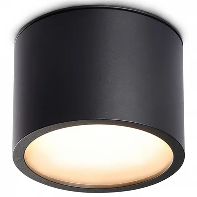 Светильник накладной TN6551 BK черный IP44 GX53 max 15W D82*60