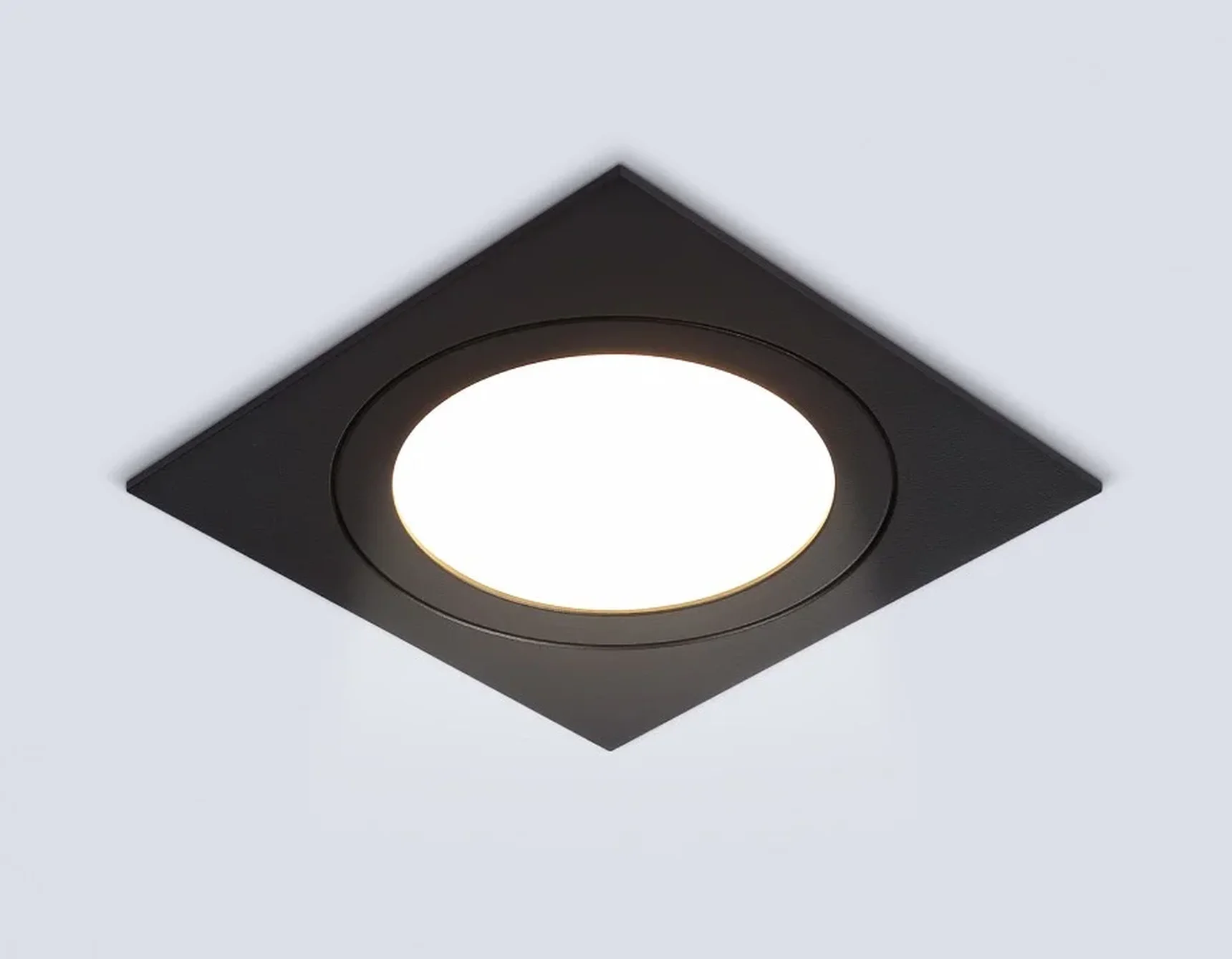 Светильник встраиваемый TN6609 BK черный IP44 GX53 max 15W 110*110*23