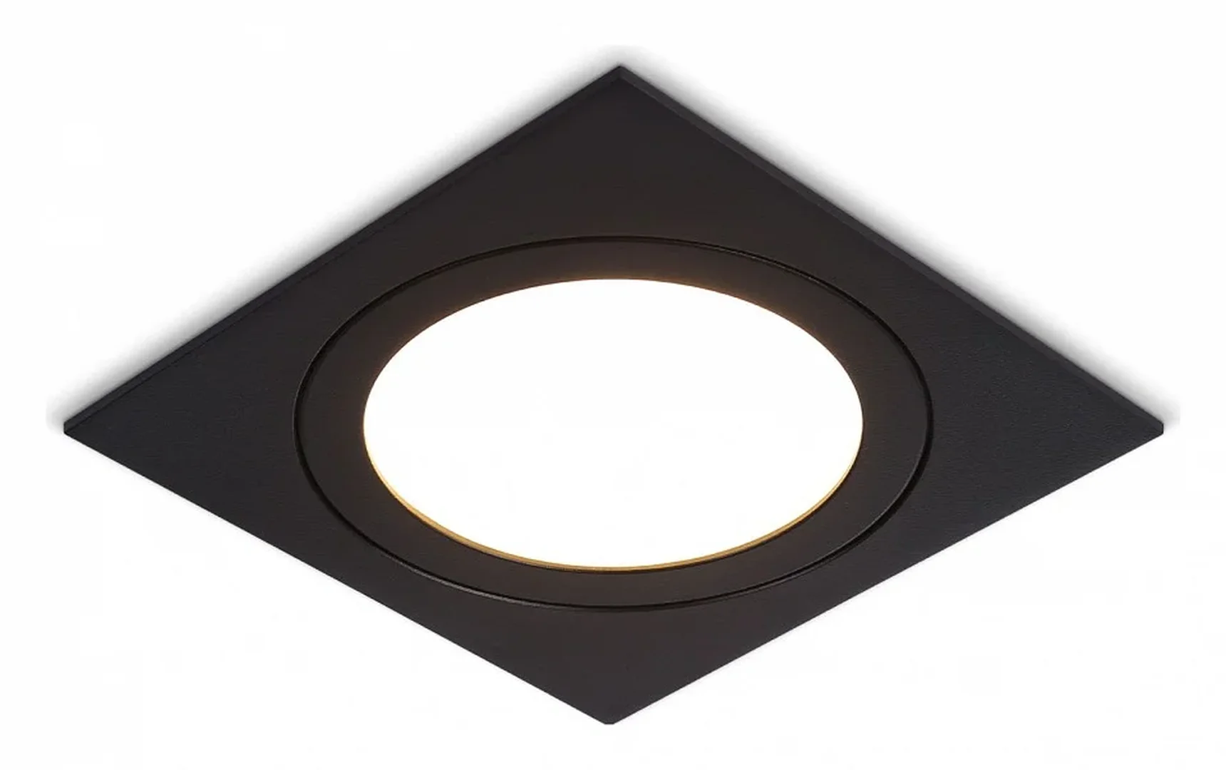 Светильник встраиваемый TN6609 BK черный IP44 GX53 max 15W 110*110*23