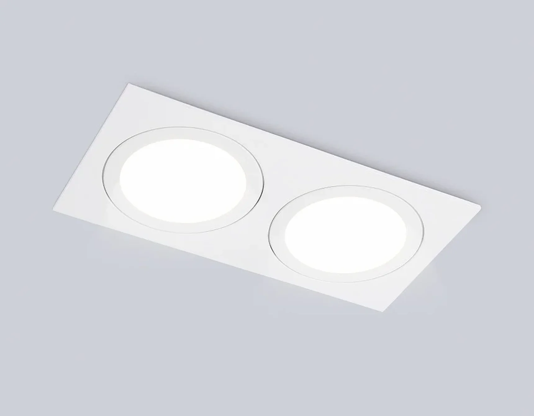 Светильник встраиваемый TN6612/2 WH белый IP44 GX53/2 max 15W 215*110*24