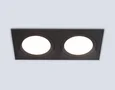 Светильник встраиваемый TN6615/2 BK черный IP44 GX53/2 max 15W 215*110*24