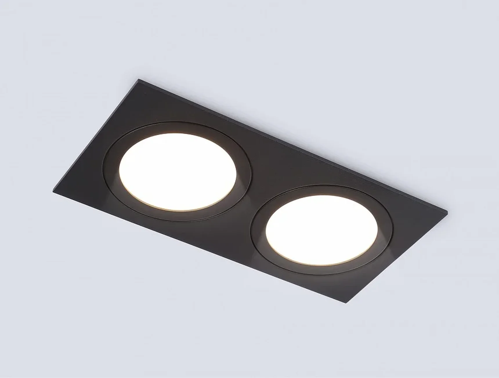 Светильник встраиваемый TN6615/2 BK черный IP44 GX53/2 max 15W 215*110*24