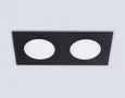 Светильник встраиваемый TN6615/2 BK черный IP44 GX53/2 max 15W 215*110*24