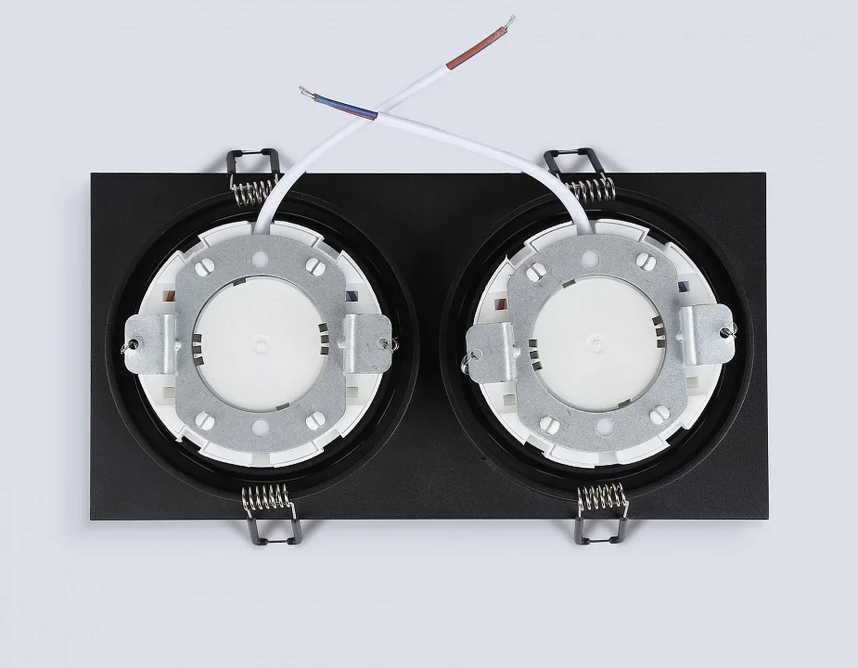 Светильник встраиваемый TN6615/2 BK черный IP44 GX53/2 max 15W 215*110*24
