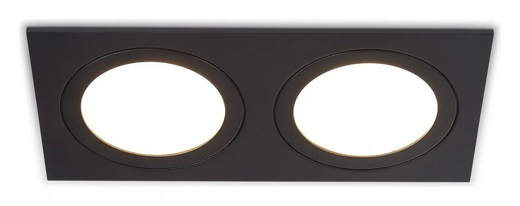 Светильник встраиваемый TN6615/2 BK черный IP44 GX53/2 max 15W 215*110*24