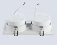 Встраиваемый поворотный точечный светильник GX53 TN6659/2 WH белый IP44 GX53/2 220*110*48