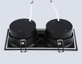 Встраиваемый поворотный точечный светильник GX53 TN6661/2 BK черный IP44 GX53/2 220*110*48