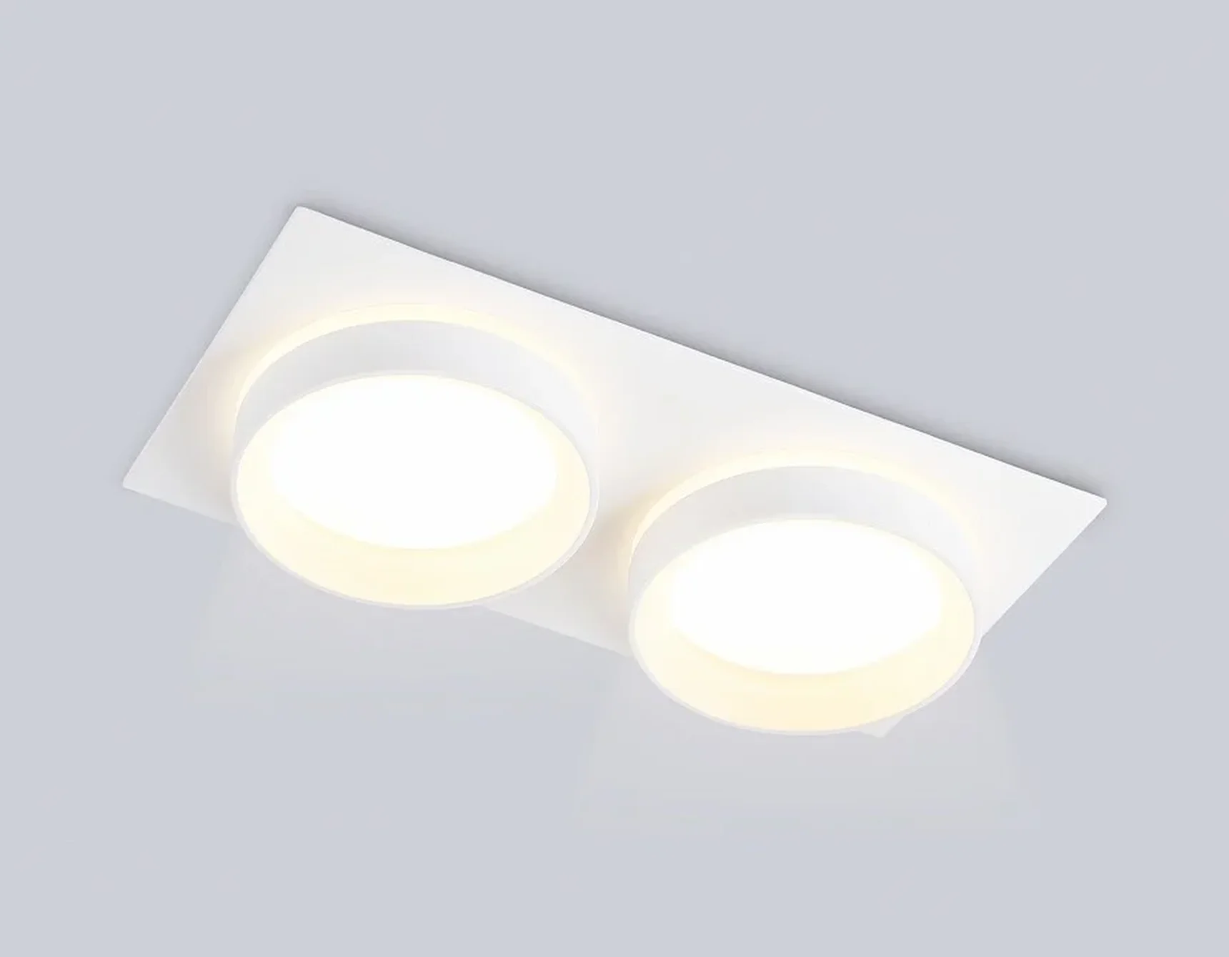 Светильник встраиваемый TN6711/2 WH белый IP44 GX53/2 max 15W 210*105*45