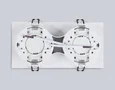 Светильник встраиваемый TN6711/2 WH белый IP44 GX53/2 max 15W 210*105*45