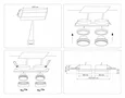 Светильник встраиваемый TN6711/2 WH белый IP44 GX53/2 max 15W 210*105*45