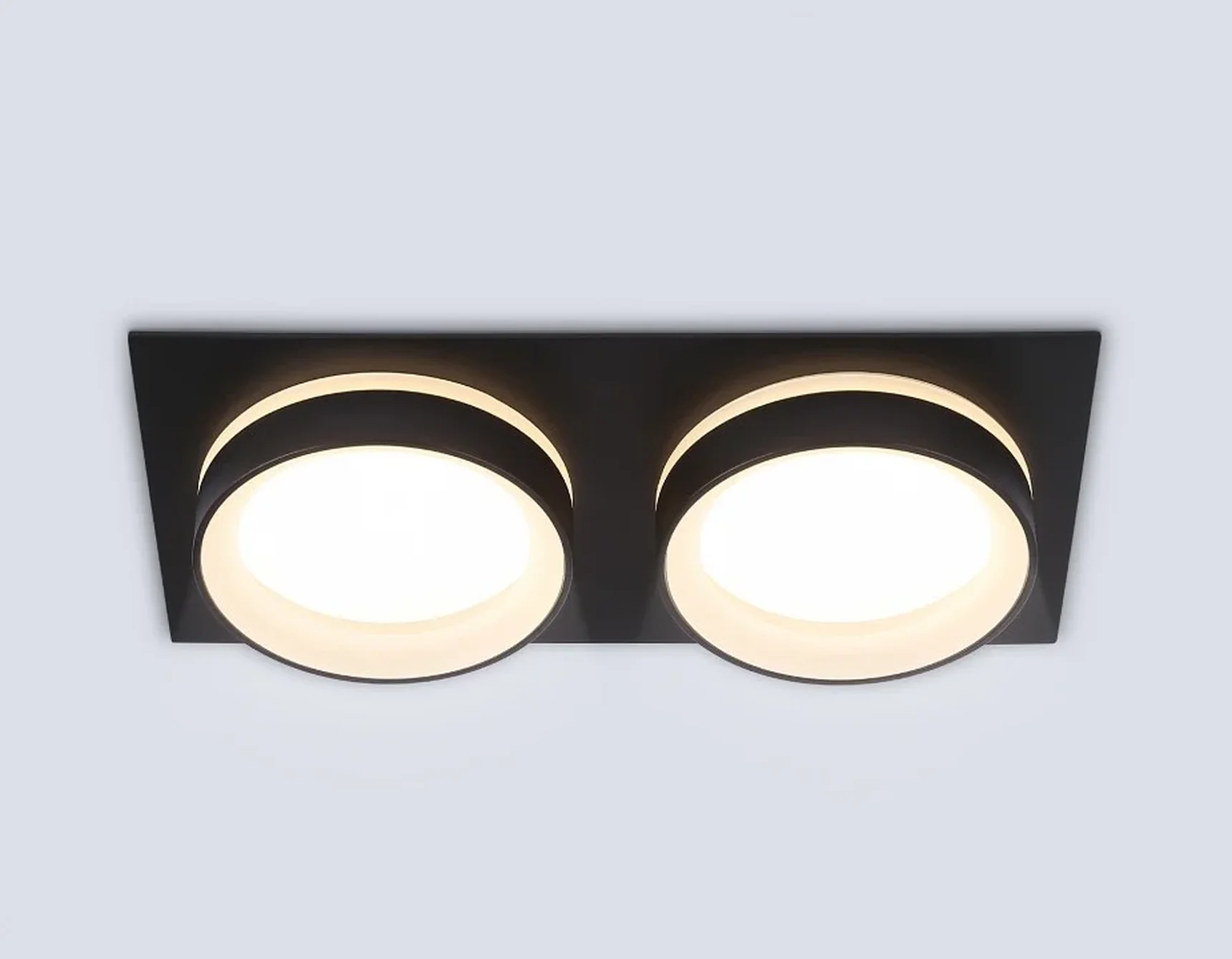 Светильник встраиваемый TN6712/2 BK черный IP44 GX53/2 max 15W 210*105*45