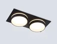 Светильник встраиваемый TN6712/2 BK черный IP44 GX53/2 max 15W 210*105*45