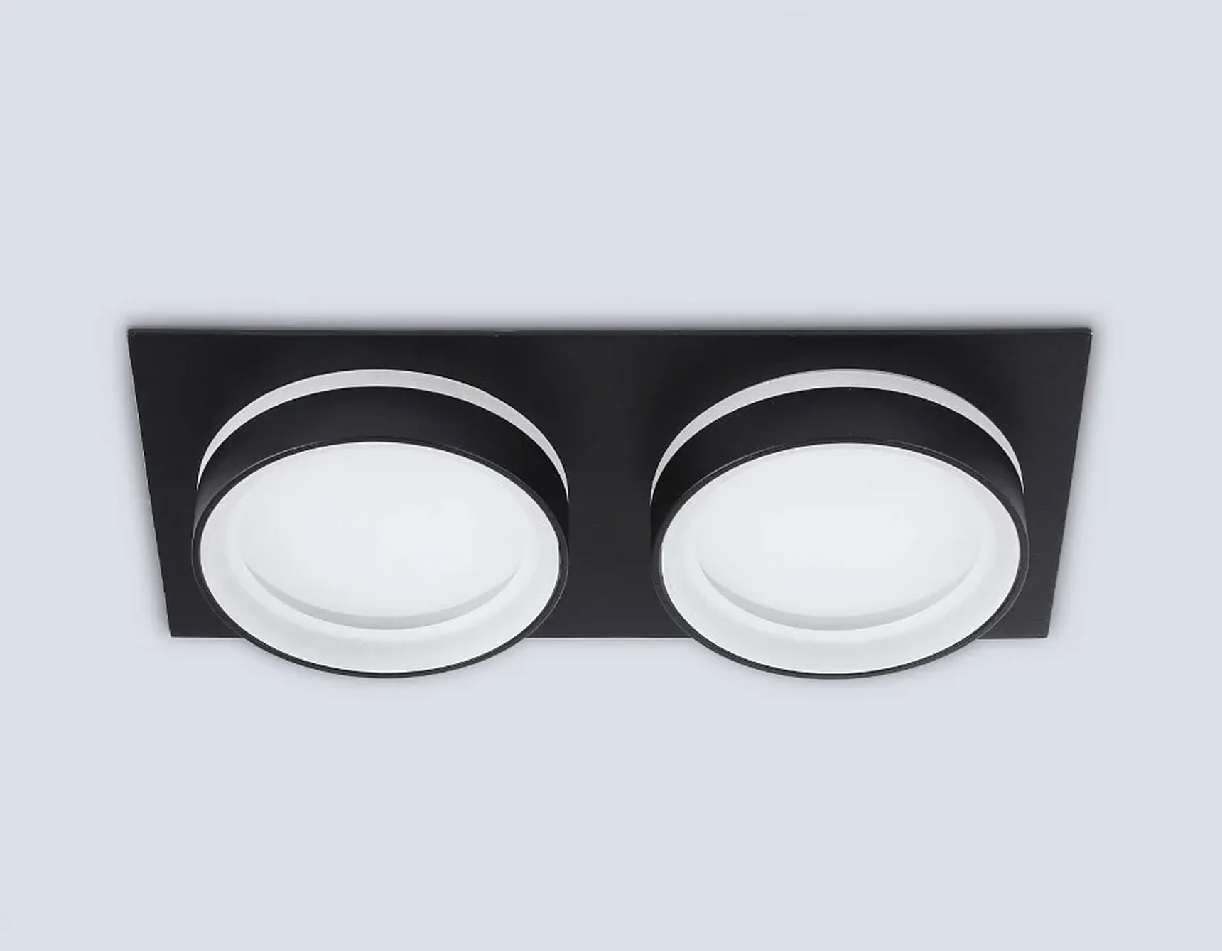 Светильник встраиваемый TN6712/2 BK черный IP44 GX53/2 max 15W 210*105*45
