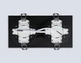 Светильник встраиваемый TN6712/2 BK черный IP44 GX53/2 max 15W 210*105*45