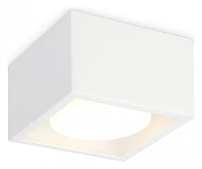 Светильник накладной TN70825 WH белый GX53 max 12W 100*100*60