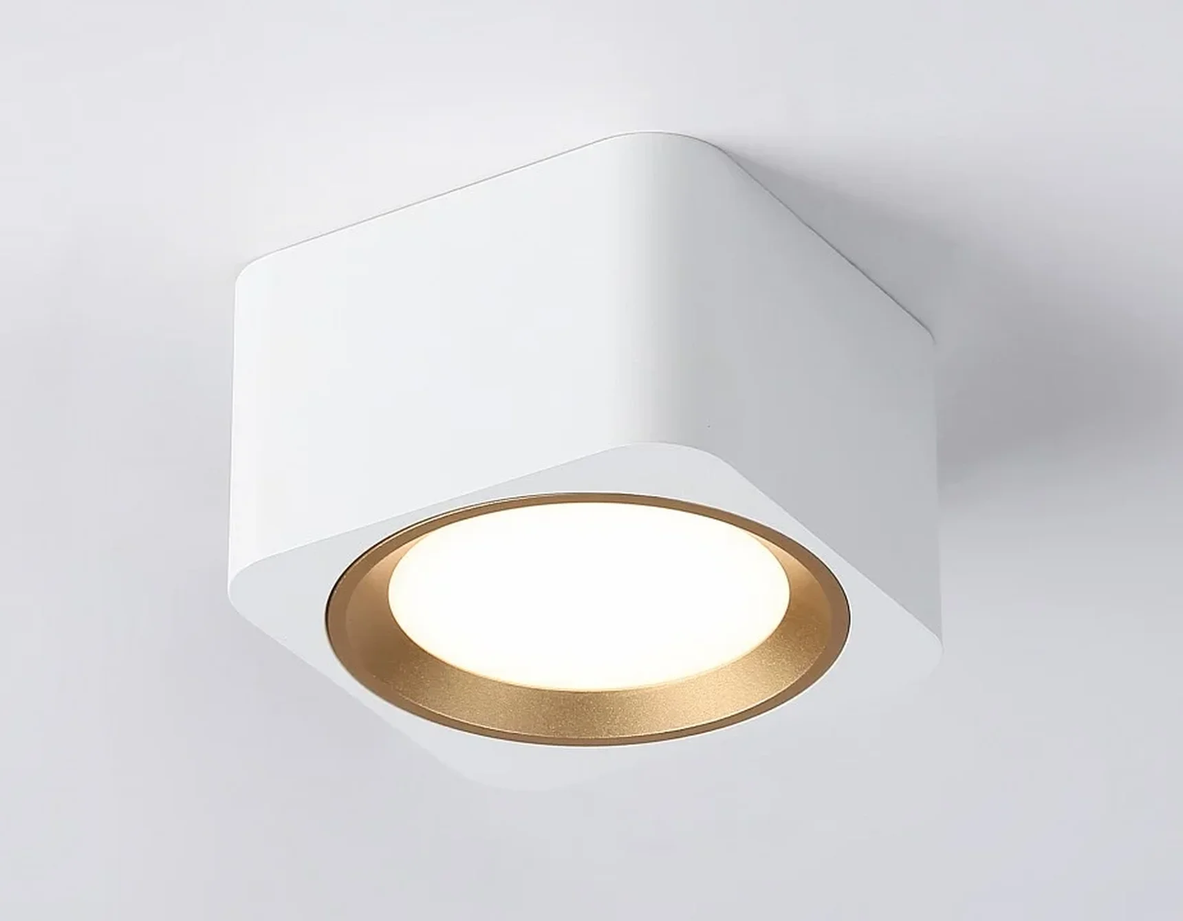 Светильник накладной TN70831 WH/GD белый/золото GX53 max 12W 96*96*60