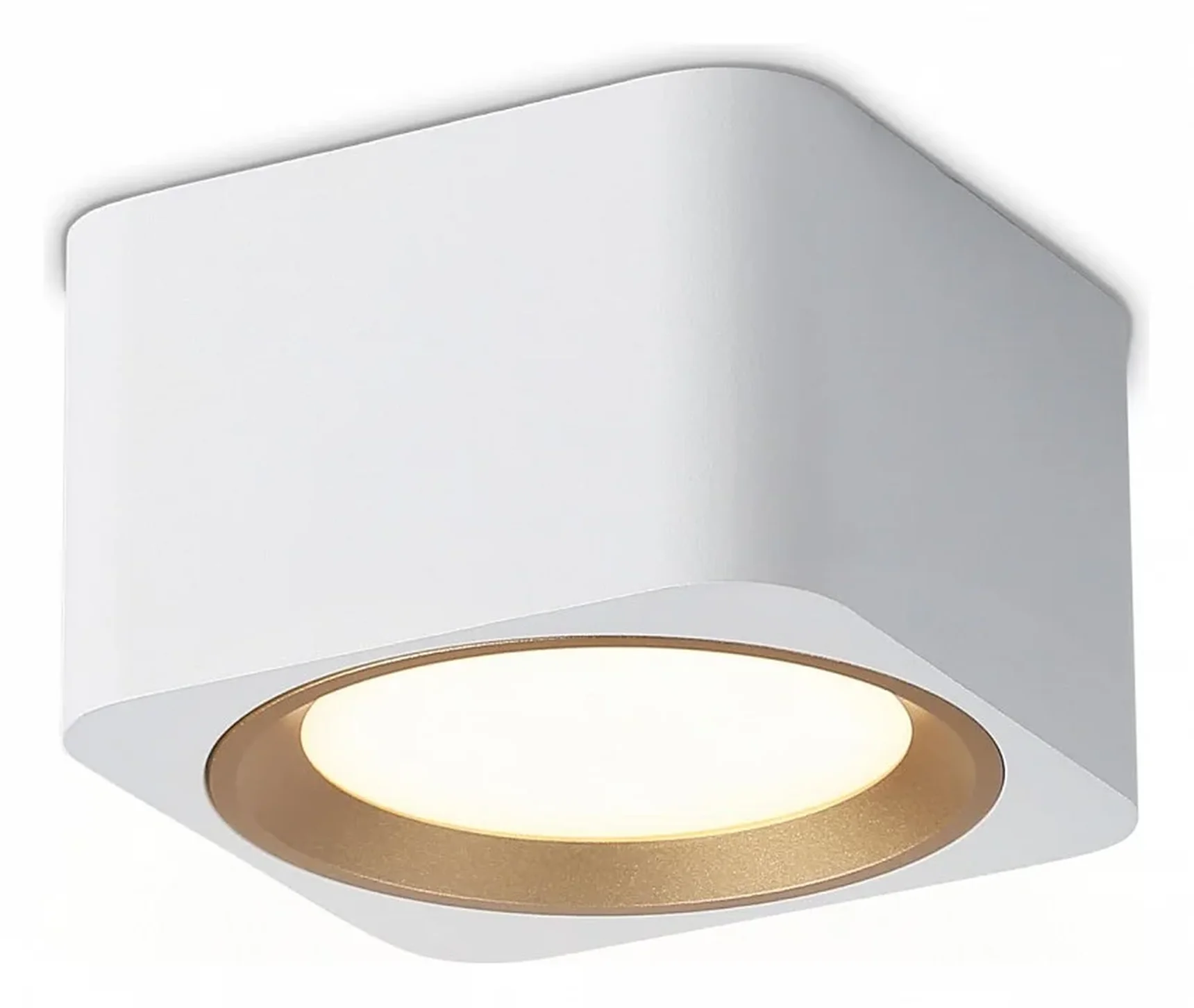 Светильник накладной TN70831 WH/GD белый/золото GX53 max 12W 96*96*60