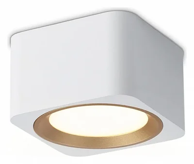 Светильник накладной TN70831 WH/GD белый/золото GX53 max 12W 96*96*60