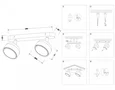 Светильник накладной TN71011/2 WH белый GX53/2 max 12W 260*80*90