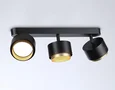 Светильник накладной TN71295/3 BK/GD черный/золото GX53/3 max 12W 400*95*137