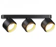 Светильник накладной TN71295/3 BK/GD черный/золото GX53/3 max 12W 400*95*137