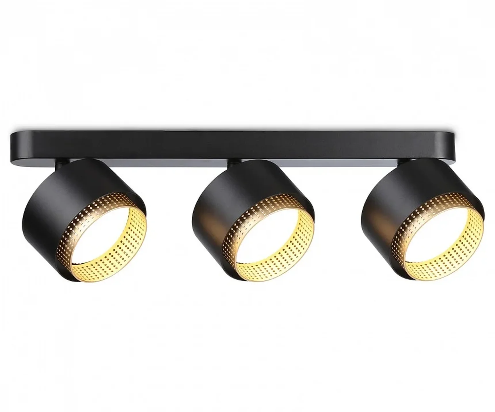 Светильник накладной TN71295/3 BK/GD черный/золото GX53/3 max 12W 400*95*137