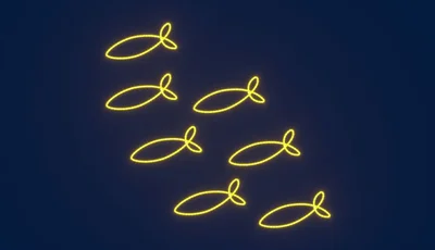 Светодиодная консоль Rich LED на металлокаркасе, рыбы, 220 В, RL-KN-S-01-18