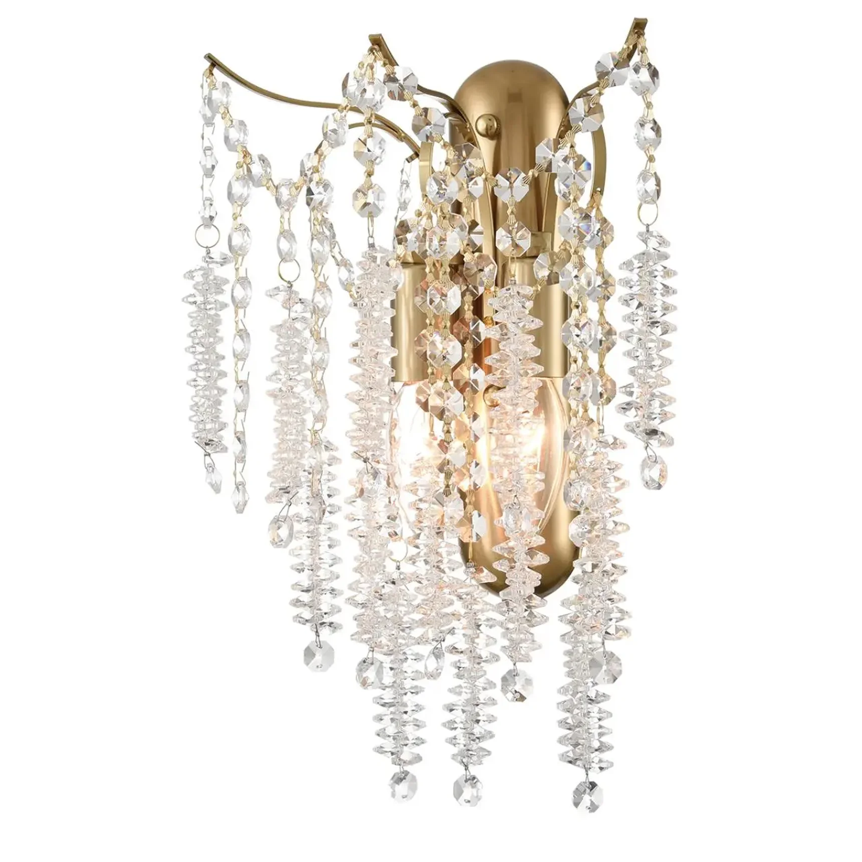 8243/2W CLASSI LN25 22 латунь, металл/хрусталь бра E14 2*40W 220V KRISTINA