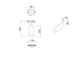Трековый светильник Focus Led S35 3000K 7Вт 24°, TR019-2-7W3K-MG