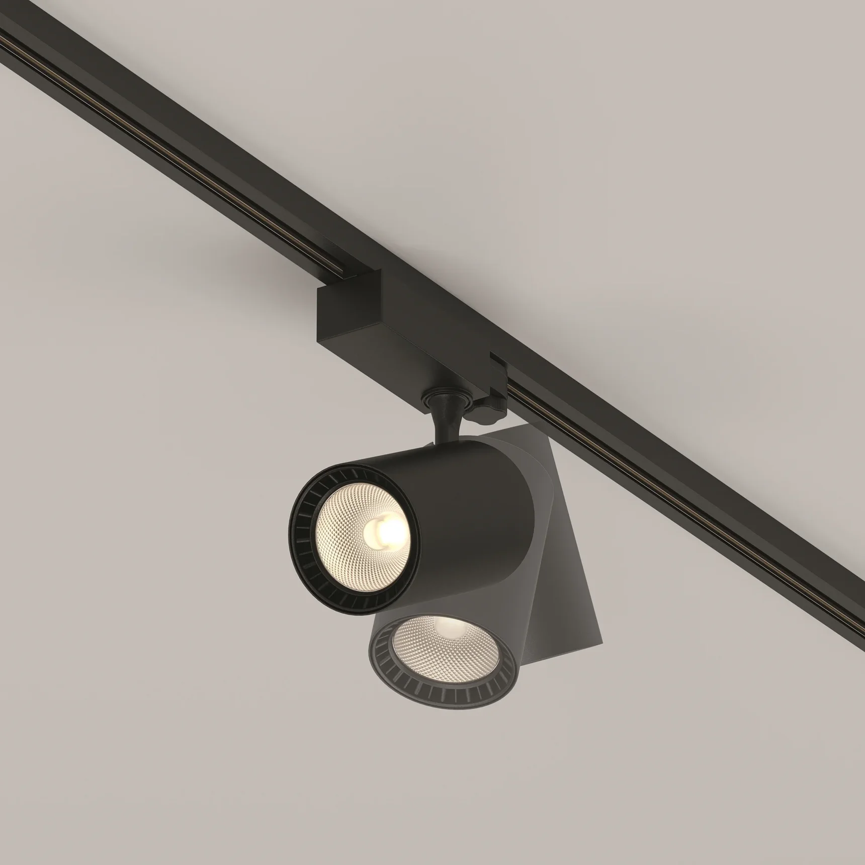 Трековый светильник Vuoro Trinity 3000K 20Вт 24°, TR029-3-20W3K-S-B