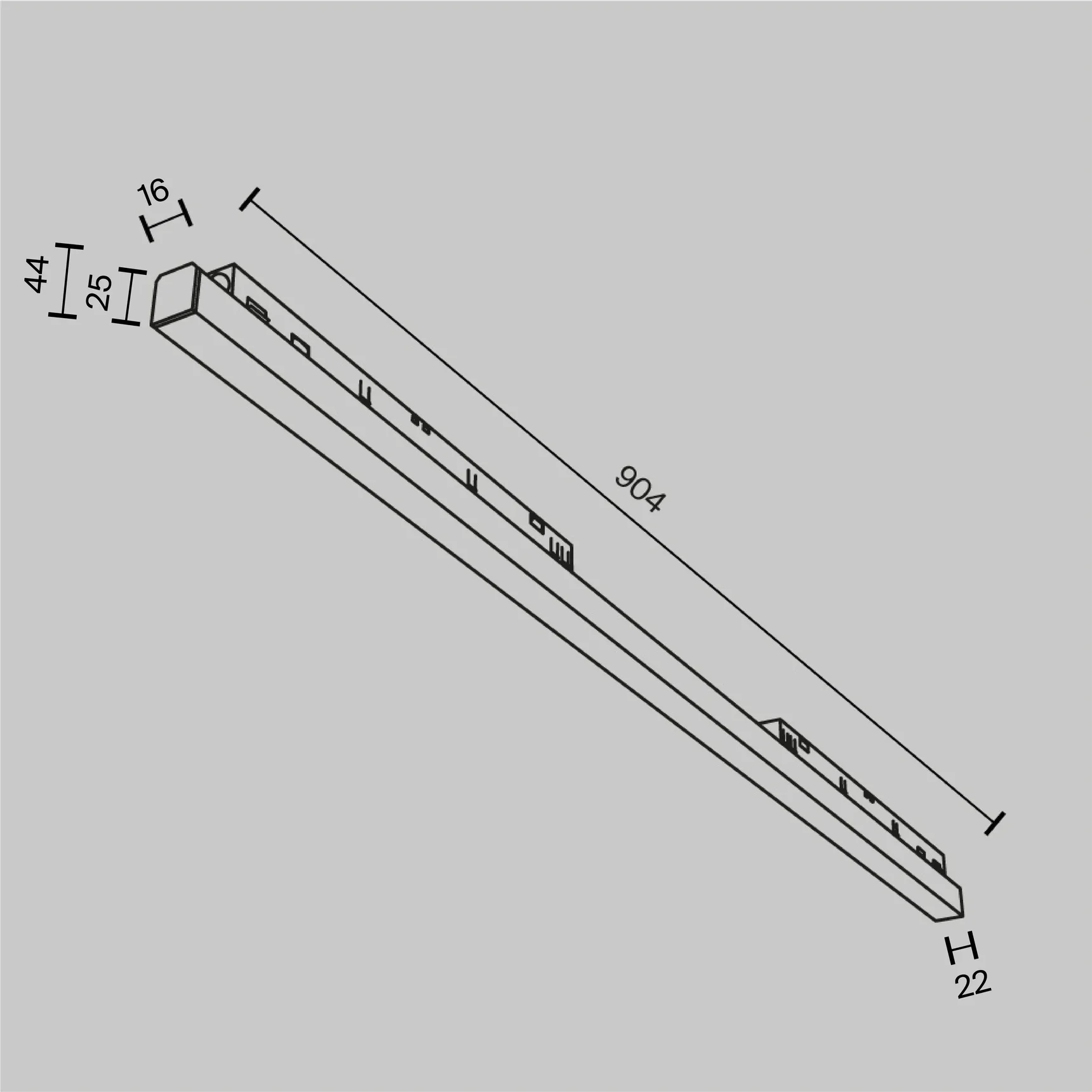 Трековый светильник Basis Exility 2700-6000K 30Вт 120° Dim Dali1, TR030-4-30WTW-DD-B