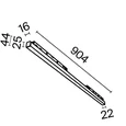 Трековый светильник Basis Exility 2700-6000K 30Вт 120° Dim Dali1, TR030-4-30WTW-DD-B