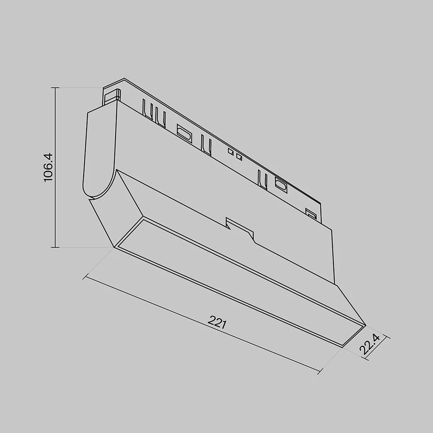 Трековый светильник Basis Exility 2700-6000K 12Вт 120° Dim Smart, TR036-4-12W3K-DS-W