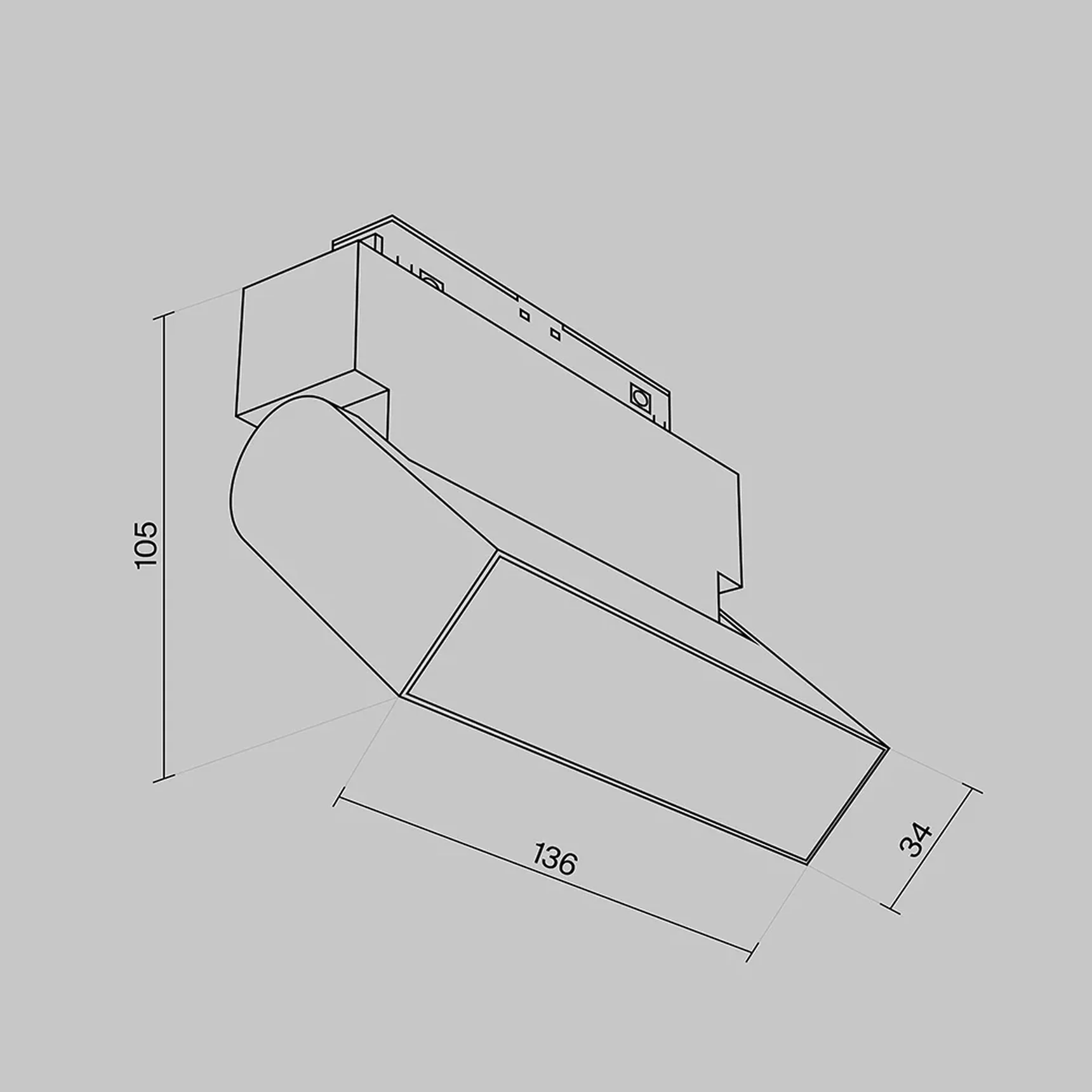 Трековый светильник Basis Gravity 4000K 10Вт 120°, TR075-2-10W4K-B