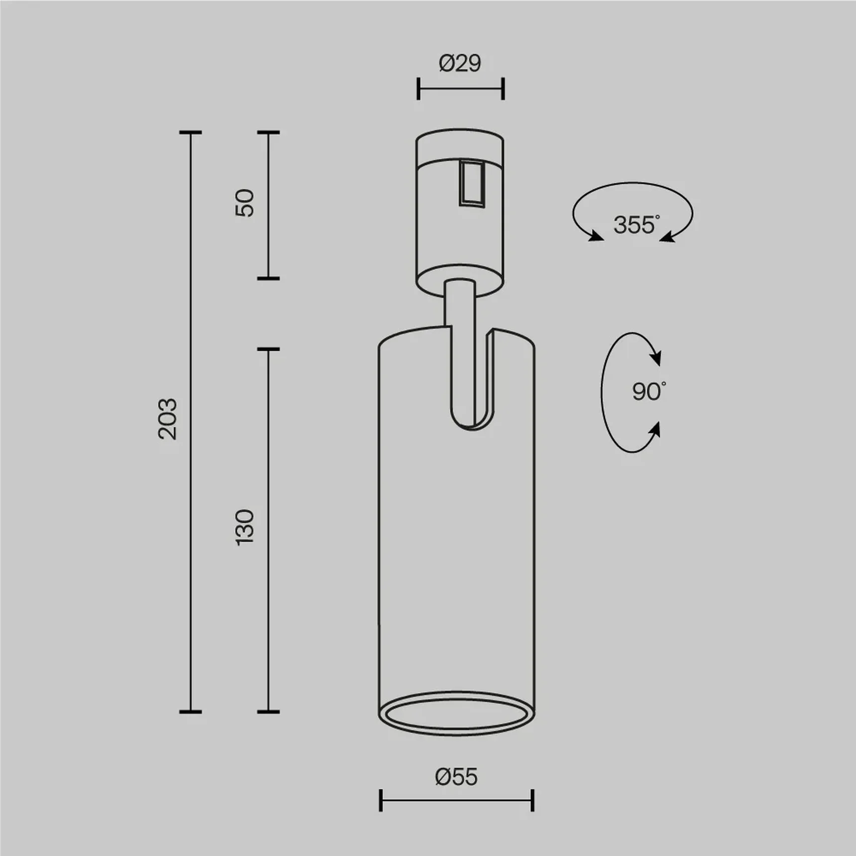 Трековый светильник Focus Led Flarity 4000K 12Вт 50°, TR144-1-12W4K-W-PT
