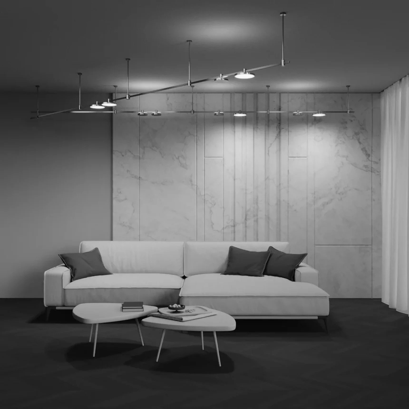 Трековый светильник Plato Flarity 3000K 10Вт 120°, TR153-1-10W3K-PT