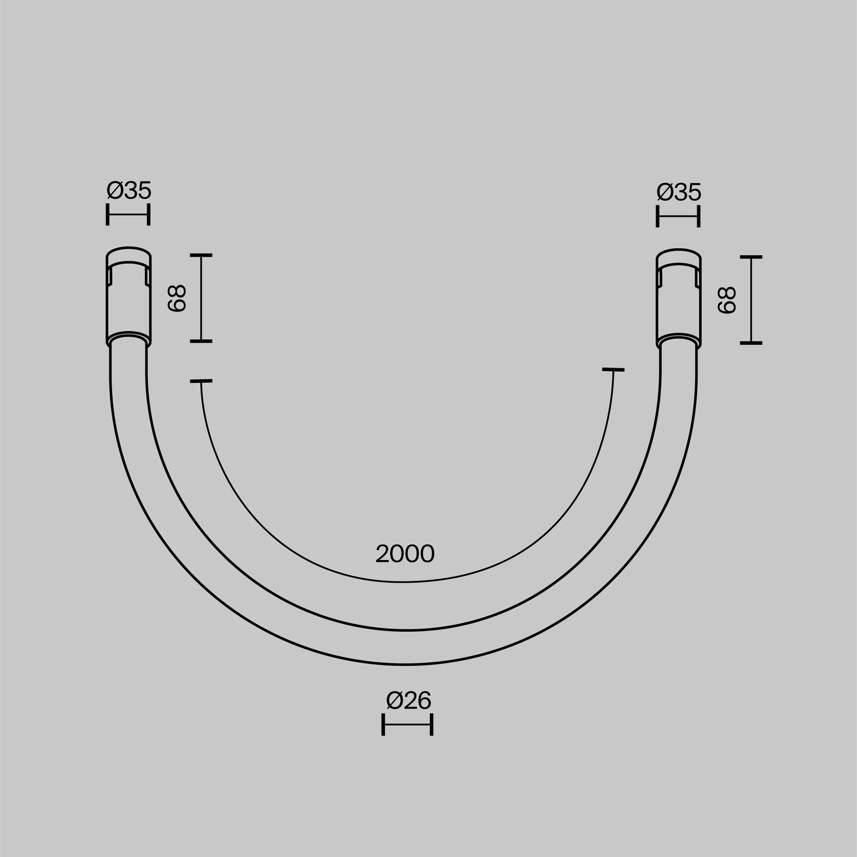 Трековый светильник Tau Flarity 4000K 27Вт 360°, TR154-1-27W4K-B
