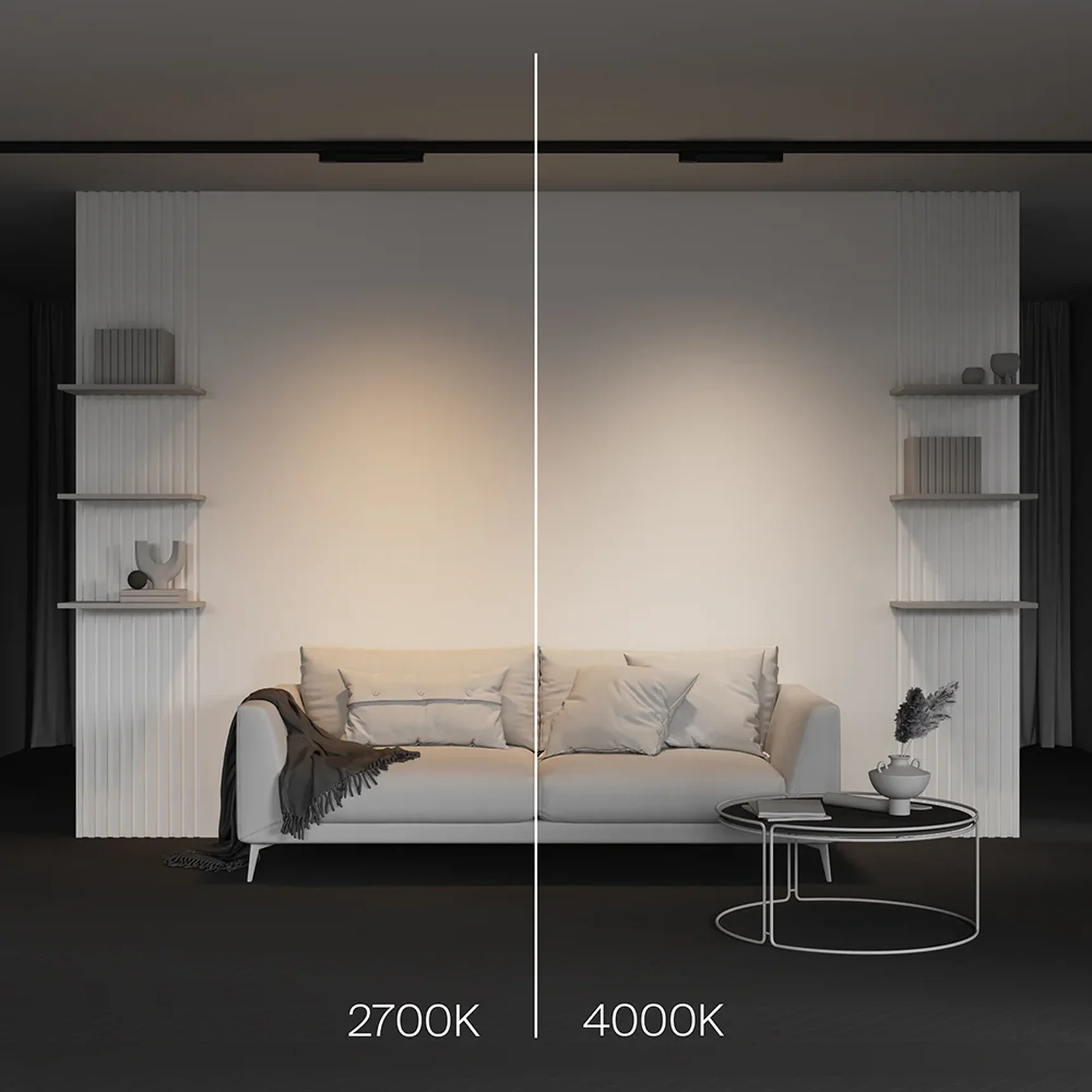 Трековый светильник Basis Trinity 2700K 10Вт 120°, TR196-3-10W2.7K-B