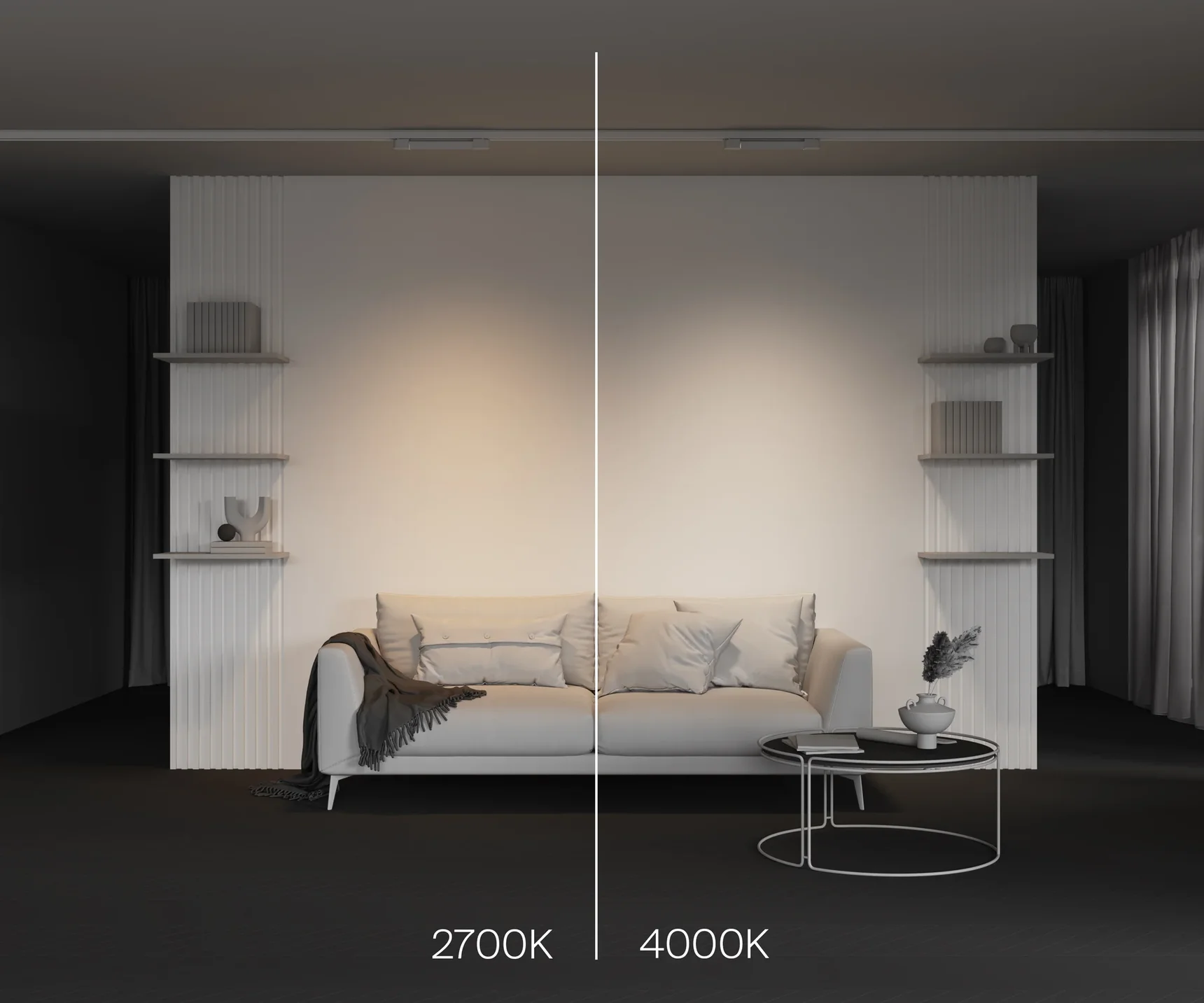 Трековый светильник Basis Trinity 2700K 10Вт 120°, TR196-3-10W2.7K-W