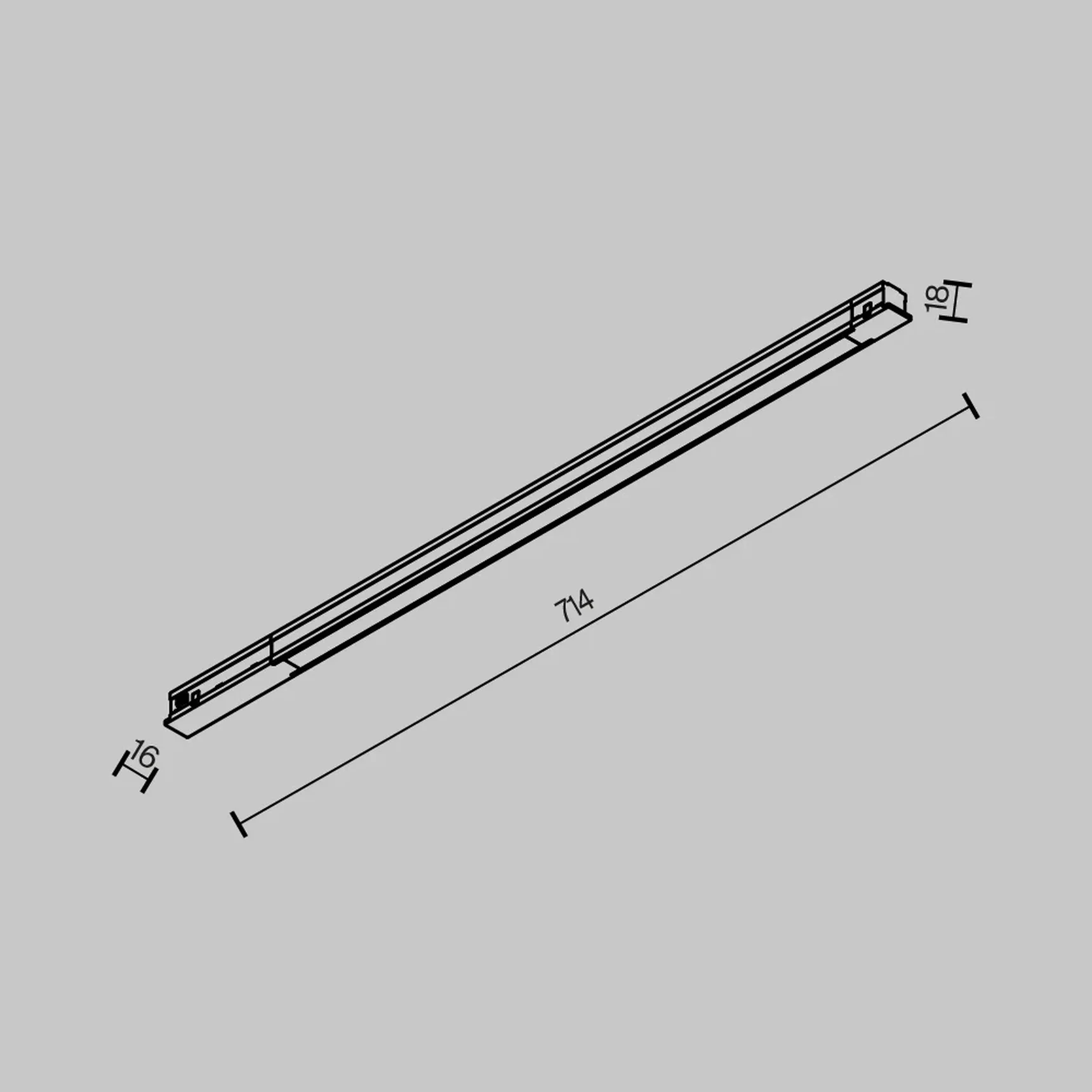 Трековый светильник, TR231-2-15W3K-B