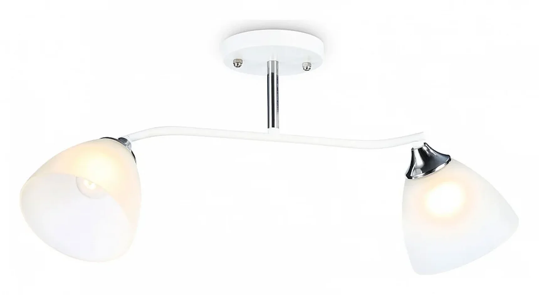 Светильник подвесной TR303001/2 WH/CH/FR белый/хром/белый матовый E27/2 max 40W 560*140*240
