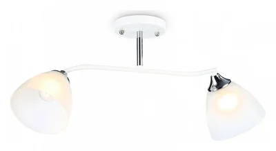 Светильник подвесной TR303001/2 WH/CH/FR белый/хром/белый матовый E27/2 max 40W 560*140*240