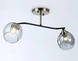 Светильник подвесной TR303008/2 SB/BK/SM бронза/черный/дымчатый E27/2 max 40W 560*140*240