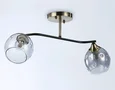 Светильник подвесной TR303008/2 SB/BK/SM бронза/черный/дымчатый E27/2 max 40W 560*140*240