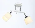 Светильник подвесной TR303062/2 WH/CH/FR белый/хром/белый матовый E27/2 max 40W 560*145*260