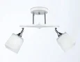 Светильник подвесной TR303062/2 WH/CH/FR белый/хром/белый матовый E27/2 max 40W 560*145*260