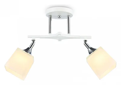 Светильник подвесной TR303062/2 WH/CH/FR белый/хром/белый матовый E27/2 max 40W 560*145*260